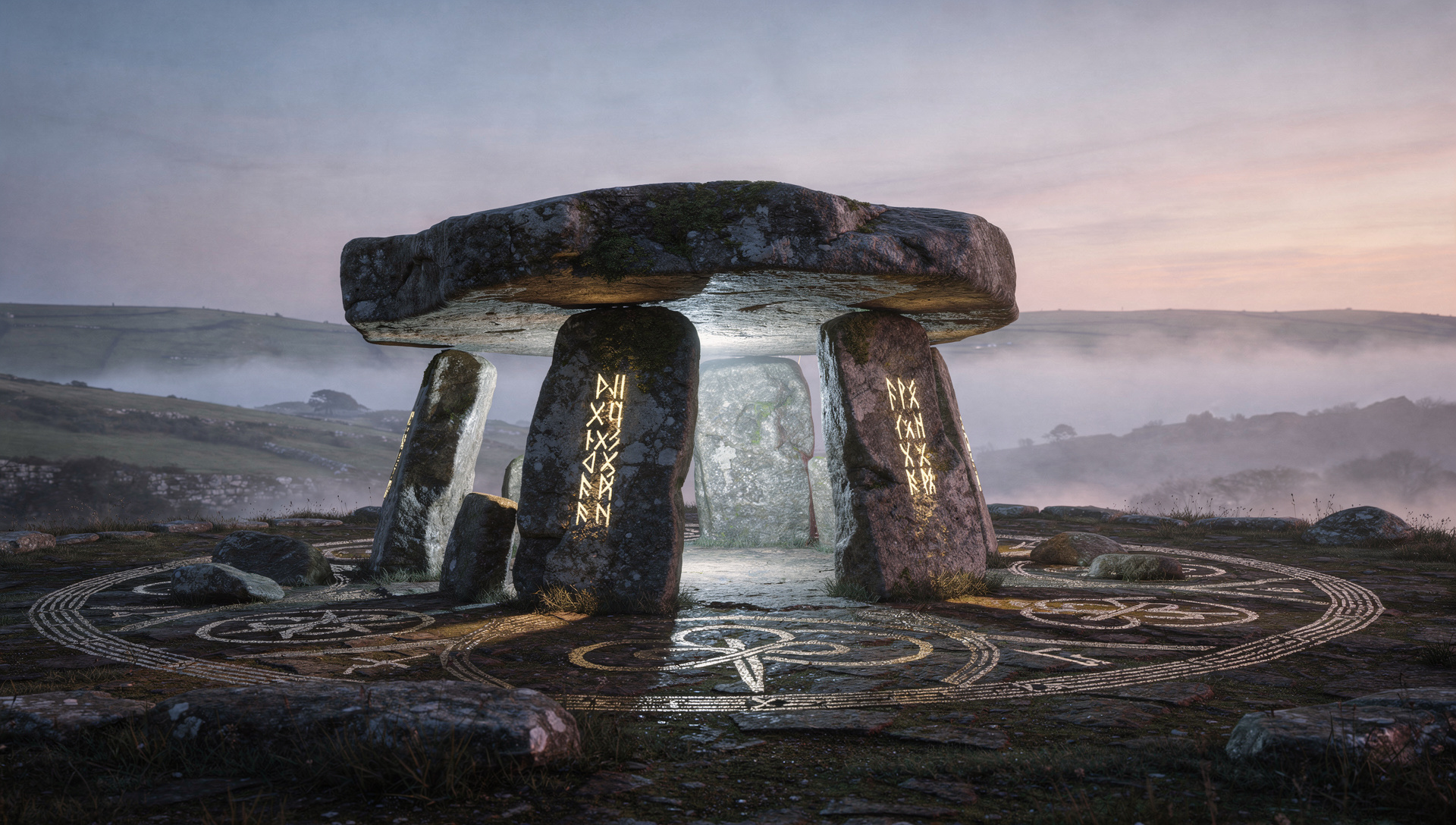 Mystical ancient forest