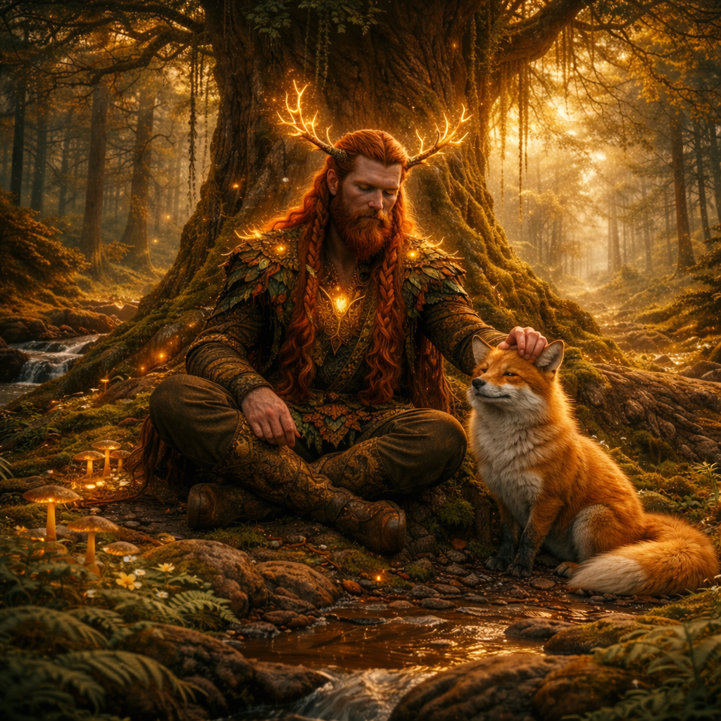 Sacred well with reflections