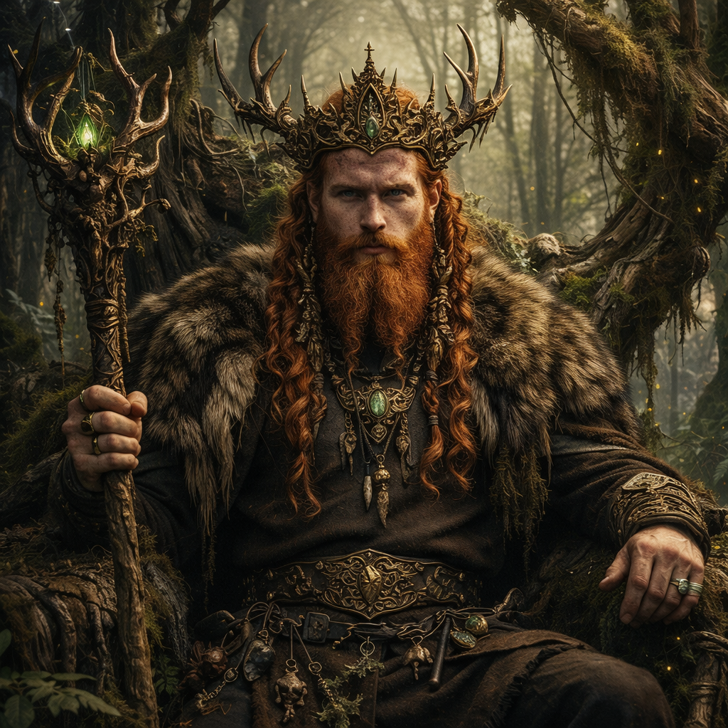 Misty forest boundary